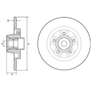 Disc frana BG9113RS DELPHI - Disc frana