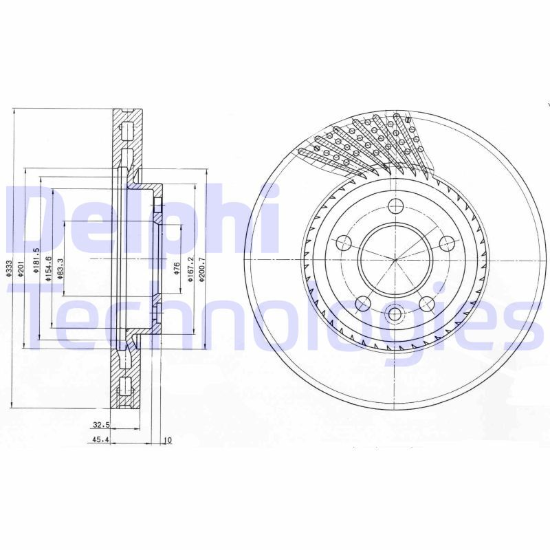 Disc frana BG9892 DELPHI - Disc frana Disc frana BG9892 DELPHI - Disc frana