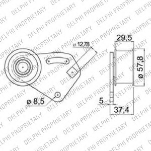 Set curea de distributie KDB181 DELPHI - Kit distributie Set curea de distributie KDB181 DELPHI - Kit distributie