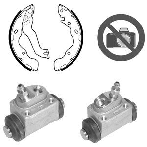 Set saboti frana KP1106 DELPHI - Material frictiune sabot frana/ sabot frana