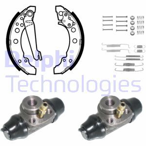Set saboti frana KP717 DELPHI - Material frictiune sabot frana/ sabot frana