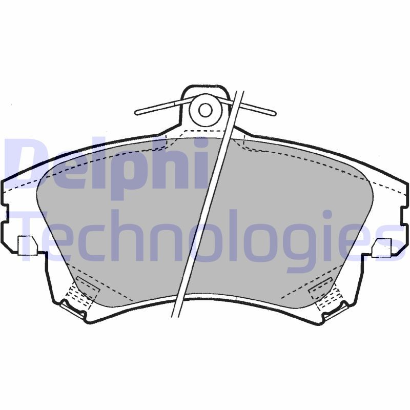set placute frana,frana disc LP1398 DELPHI - Set placute frana set placute frana,frana disc LP1398 DELPHI - Set placute frana