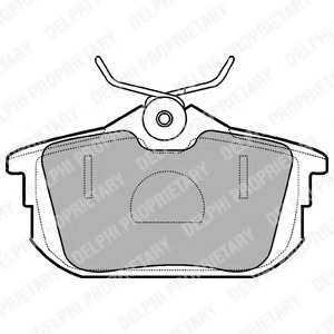 set placute frana,frana disc LP1593 DELPHI - Set placute frana set placute frana,frana disc LP1593 DELPHI - Set placute frana