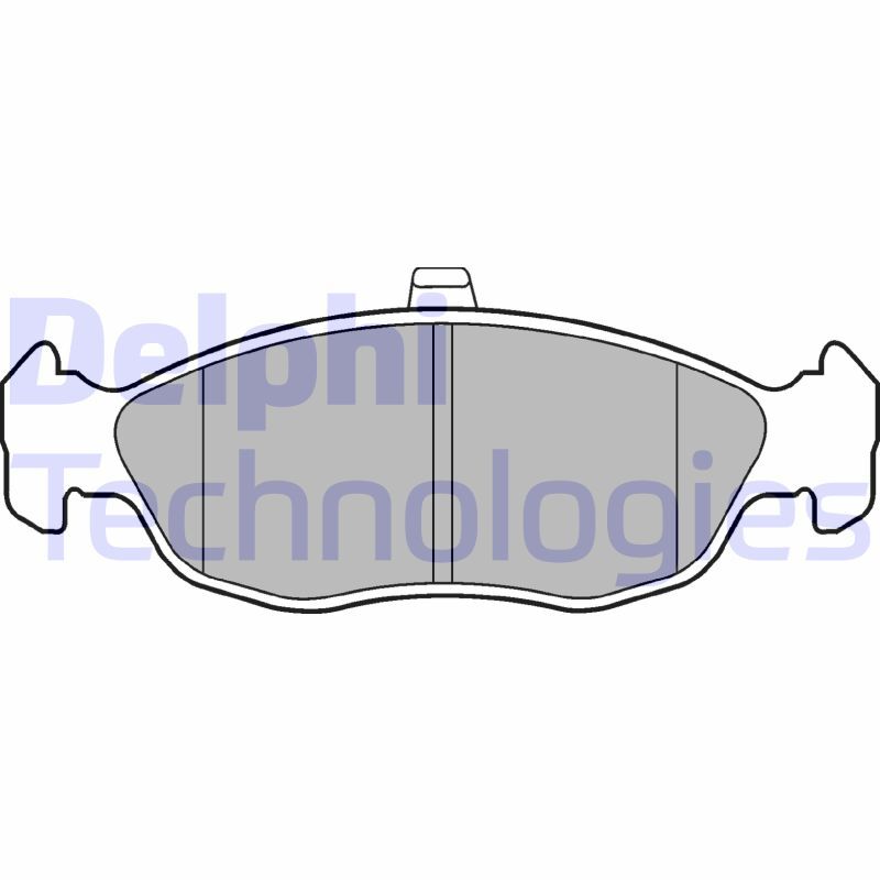 set placute frana,frana disc LP1597 DELPHI - Frana disc set placute frana,frana disc LP1597 DELPHI - Frana disc