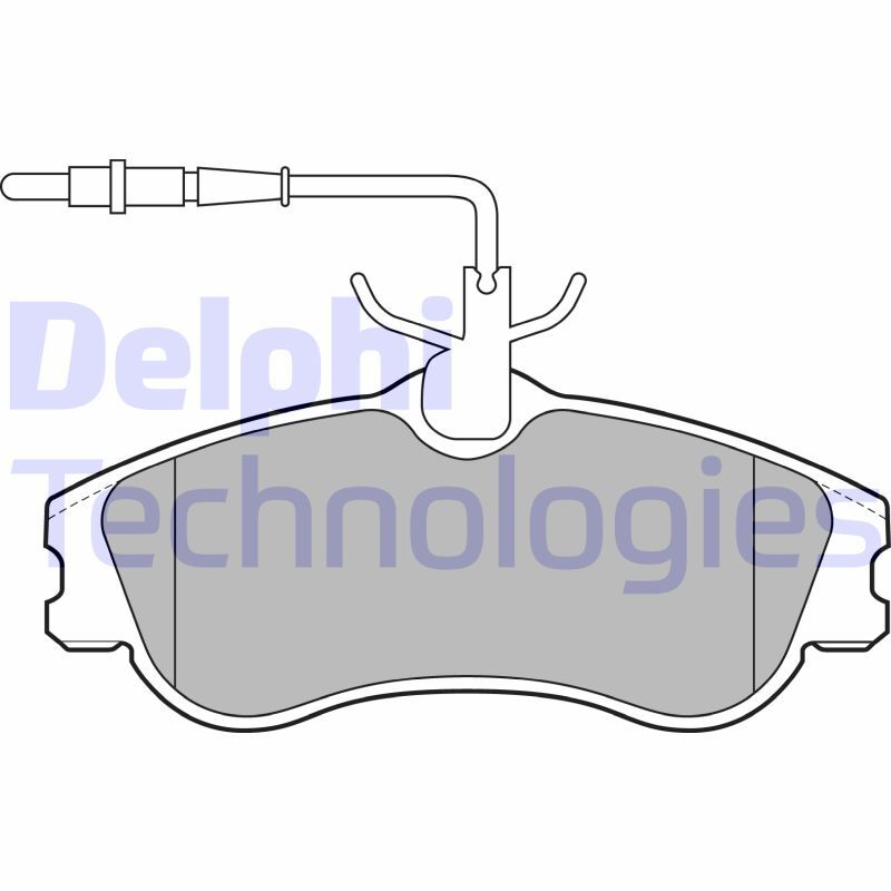 set placute frana,frana disc LP1607 DELPHI - Frana disc set placute frana,frana disc LP1607 DELPHI - Frana disc