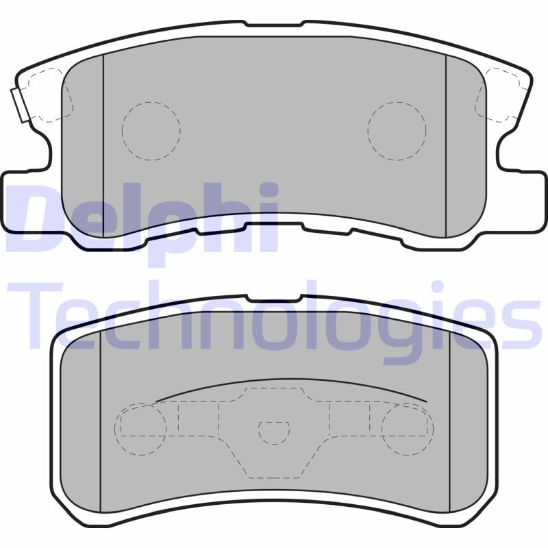 set placute frana,frana disc LP1691 DELPHI - Frana disc