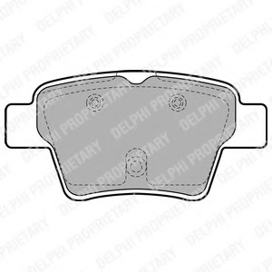 set placute frana,frana disc LP1926 DELPHI - Frana disc