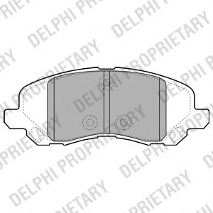 set placute frana,frana disc LP2038 DELPHI - Frana disc