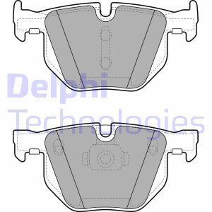 set placute frana,frana disc LP2068 DELPHI - Set placute frana