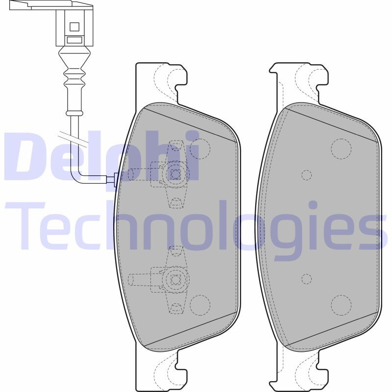 set placute frana,frana disc LP2199 DELPHI - Frana disc set placute frana,frana disc LP2199 DELPHI - Frana disc