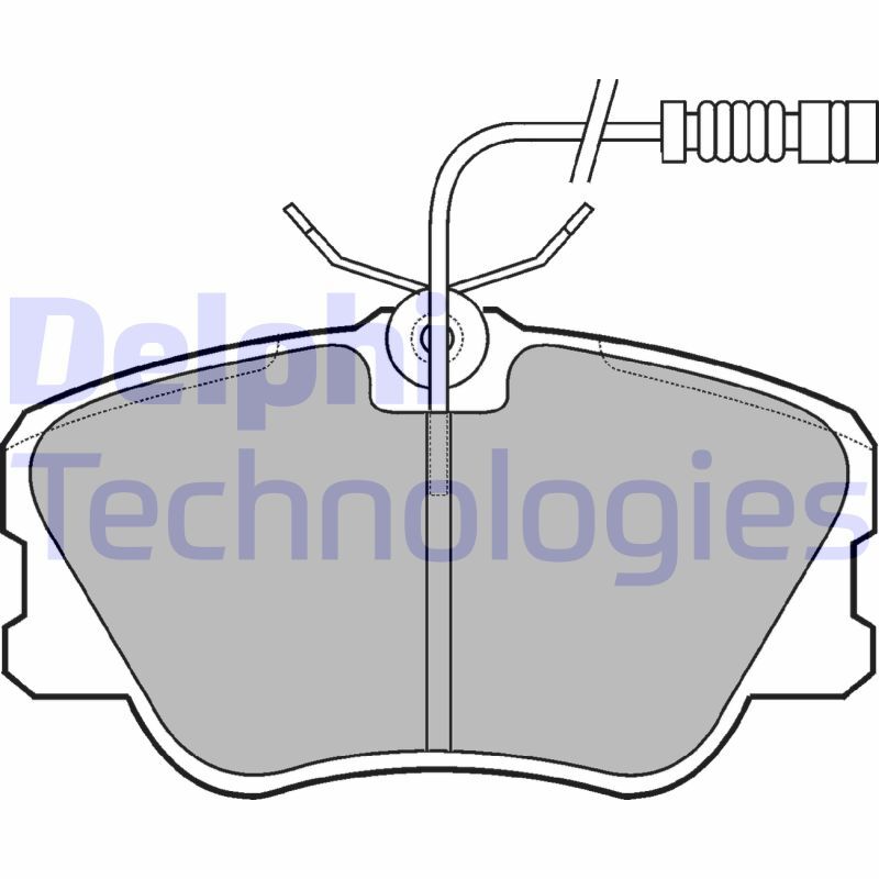 set placute frana,frana disc LP608 DELPHI - Frana disc set placute frana,frana disc LP608 DELPHI - Frana disc