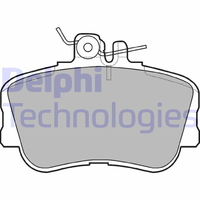 set placute frana,frana disc LP881 DELPHI - Set placute frana set placute frana,frana disc LP881 DELPHI - Set placute frana