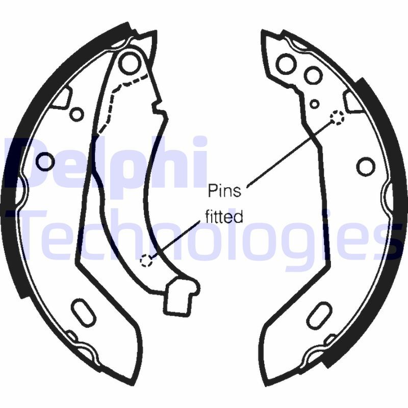 Set saboti frana LS1250 DELPHI - Material frictiune sabot frana/ sabot frana Set saboti frana LS1250 DELPHI - Material frictiune sabot frana/ sabot frana