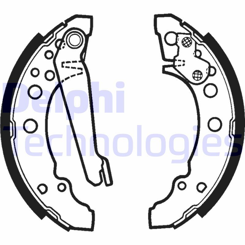Set saboti frana LS1276 DELPHI - Material frictiune sabot frana/ sabot frana
