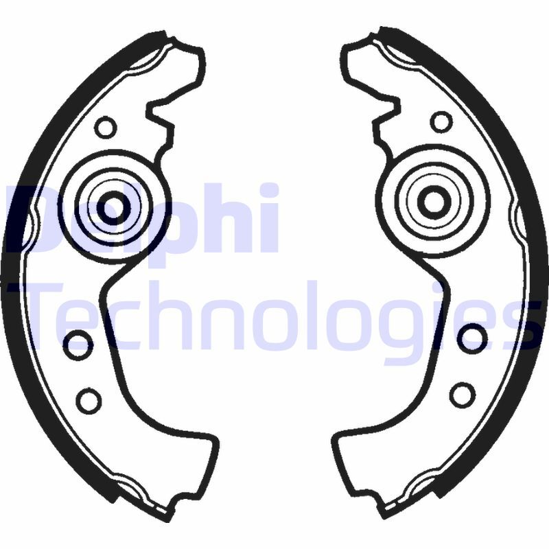 Set saboti frana LS1290 DELPHI - Material frictiune sabot frana/ sabot frana