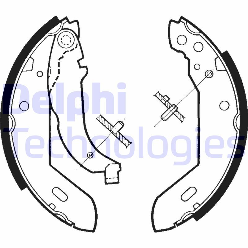 Set saboti frana LS1329 DELPHI - Frana tambur Set saboti frana LS1329 DELPHI - Frana tambur