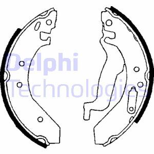 Set saboti frana LS1645 DELPHI - Material frictiune sabot frana/ sabot frana