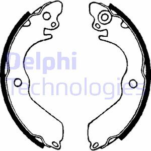 Set saboti frana LS1649 DELPHI - Material frictiune sabot frana/ sabot frana