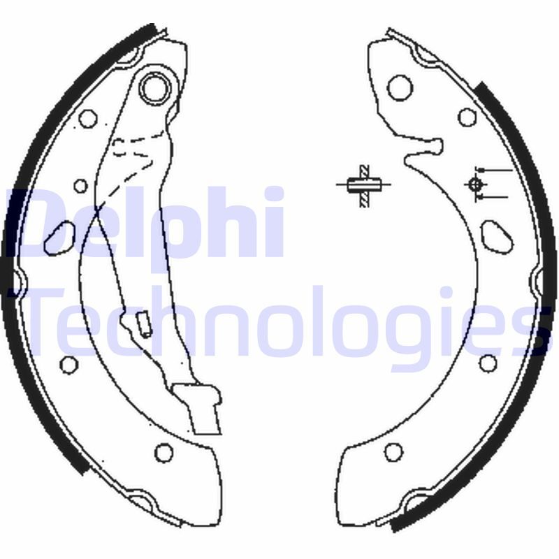 Set saboti frana LS1843 DELPHI - Frana tambur Set saboti frana LS1843 DELPHI - Frana tambur