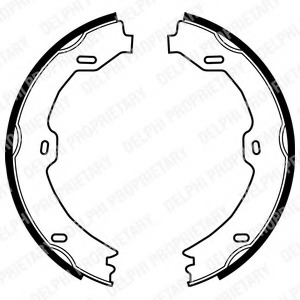 Set saboti frana, frana de mana LS1923 DELPHI - Frana de mana