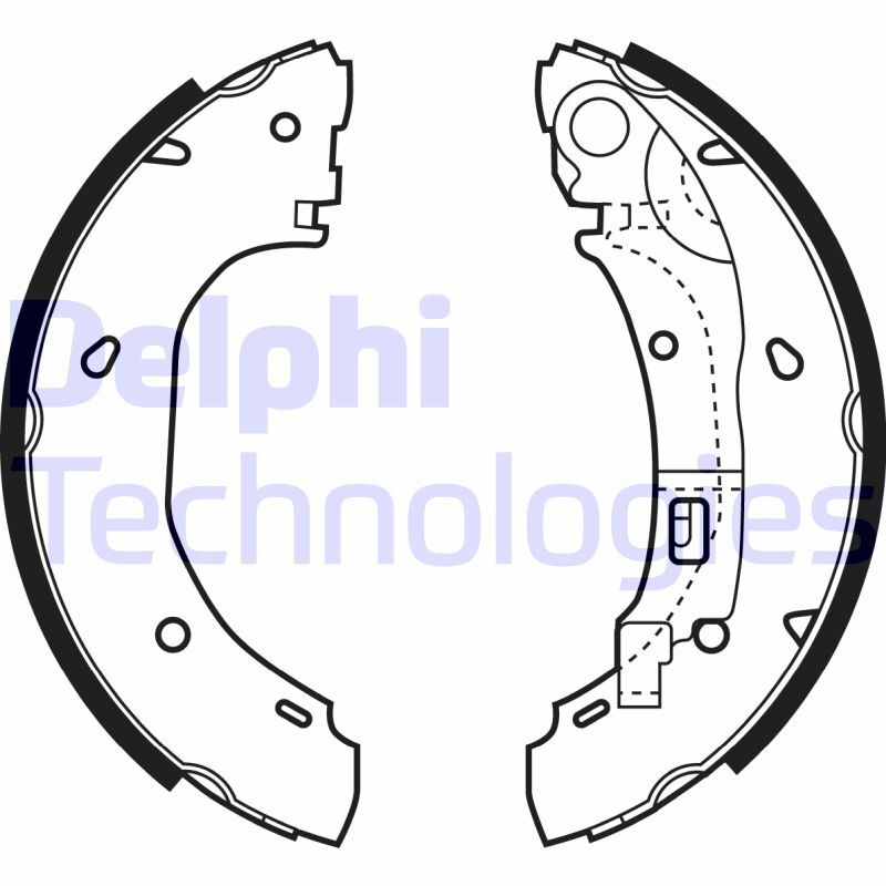 Set saboti frana LS1925 DELPHI - Material frictiune sabot frana/ sabot frana Set saboti frana LS1925 DELPHI - Material frictiune sabot frana/ sabot frana