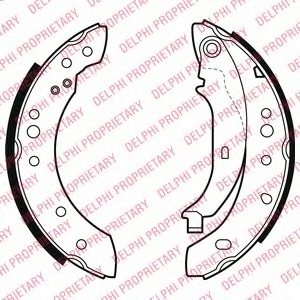 Set saboti frana LS2002 DELPHI - Material frictiune sabot frana/ sabot frana Set saboti frana LS2002 DELPHI - Material frictiune sabot frana/ sabot frana