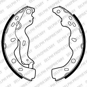 Set saboti frana LS2009 DELPHI - Material frictiune sabot frana/ sabot frana Set saboti frana LS2009 DELPHI - Material frictiune sabot frana/ sabot frana