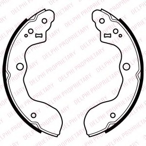 Set saboti frana LS2071 DELPHI - Material frictiune sabot frana/ sabot frana Set saboti frana LS2071 DELPHI - Material frictiune sabot frana/ sabot frana