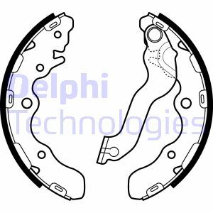 Set saboti frana LS2072 DELPHI - Material frictiune sabot frana/ sabot frana