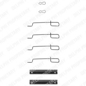 Set accesorii, placute frana LX0044 DELPHI - Frana disc Set accesorii, placute frana LX0044 DELPHI - Frana disc