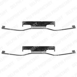 Set accesorii, placute frana LX0054 DELPHI - Componente/ accesorii frana