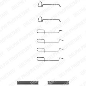 Set accesorii, placute frana LX0080 DELPHI - Frana disc Set accesorii, placute frana LX0080 DELPHI - Frana disc