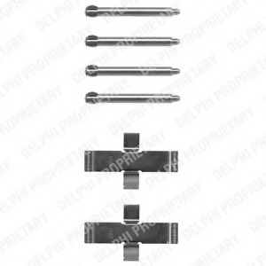 Set accesorii, placute frana LX0093 DELPHI - Frana disc Set accesorii, placute frana LX0093 DELPHI - Frana disc
