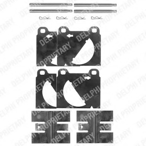 Set accesorii, placute frana LX0105 DELPHI - Componente/ accesorii frana Set accesorii, placute frana LX0105 DELPHI - Componente/ accesorii frana