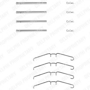 Set accesorii, placute frana LX0157 DELPHI Set accesorii, placute frana LX0157 DELPHI