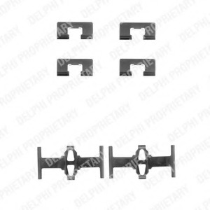 Set accesorii, placute frana LX0197 DELPHI - Componente/ accesorii frana Set accesorii, placute frana LX0197 DELPHI - Componente/ accesorii frana