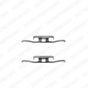 Set accesorii, placute frana LX0198 DELPHI - Componente/ accesorii frana Set accesorii, placute frana LX0198 DELPHI - Componente/ accesorii frana