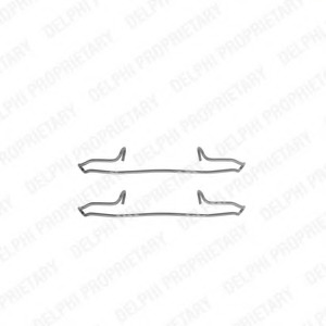 Set accesorii, placute frana LX0223 DELPHI - Frana disc Set accesorii, placute frana LX0223 DELPHI - Frana disc