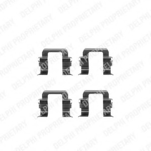 Set accesorii, placute frana LX0251 DELPHI - Frana disc Set accesorii, placute frana LX0251 DELPHI - Frana disc