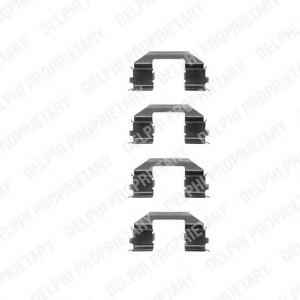 Set accesorii, placute frana LX0255 DELPHI - Componente/ accesorii frana Set accesorii, placute frana LX0255 DELPHI - Componente/ accesorii frana