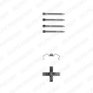 Set accesorii, placute frana LX0263 DELPHI - Frana disc Set accesorii, placute frana LX0263 DELPHI - Frana disc