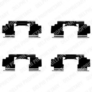 Set accesorii, placute frana LX0301 DELPHI - Componente/ accesorii frana Set accesorii, placute frana LX0301 DELPHI - Componente/ accesorii frana