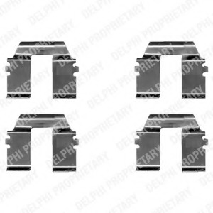 Set accesorii, placute frana LX0325 DELPHI - Componente/ accesorii frana Set accesorii, placute frana LX0325 DELPHI - Componente/ accesorii frana