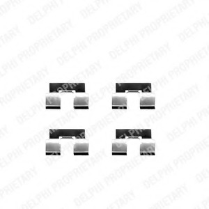 Set accesorii, placute frana LX0329 DELPHI - Componente/ accesorii frana Set accesorii, placute frana LX0329 DELPHI - Componente/ accesorii frana