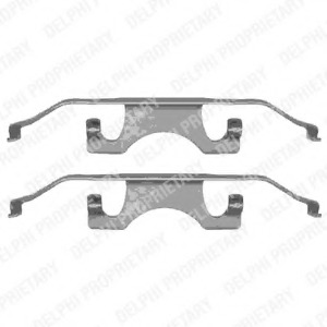 Set accesorii, placute frana LX0340 DELPHI - Componente/ accesorii frana