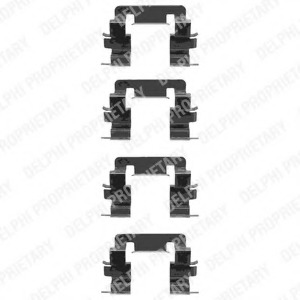 Set accesorii, placute frana LX0346 DELPHI - Componente/ accesorii frana