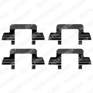 Set accesorii, placute frana LX0365 DELPHI - Componente/ accesorii frana Set accesorii, placute frana LX0365 DELPHI - Componente/ accesorii frana