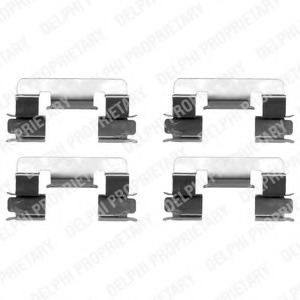 Set accesorii, placute frana LX0376 DELPHI - Frana disc Set accesorii, placute frana LX0376 DELPHI - Frana disc