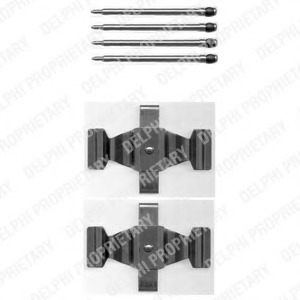 Set accesorii, placute frana LX0398 DELPHI - Frana disc Set accesorii, placute frana LX0398 DELPHI - Frana disc