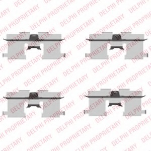Set accesorii, placute frana LX0407 DELPHI - Frana disc